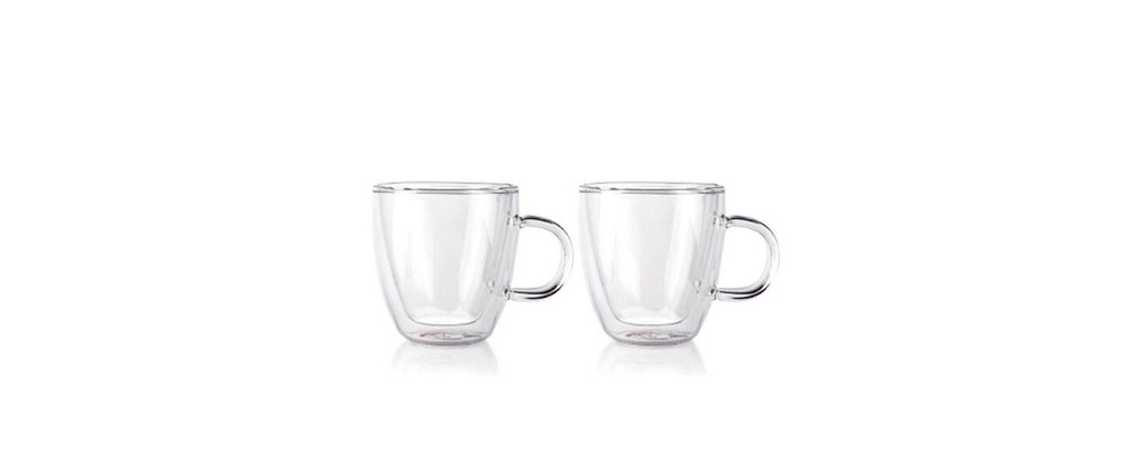 Bodum Verres isothermes Bistro, set de 2 Transparent, 0.15 l