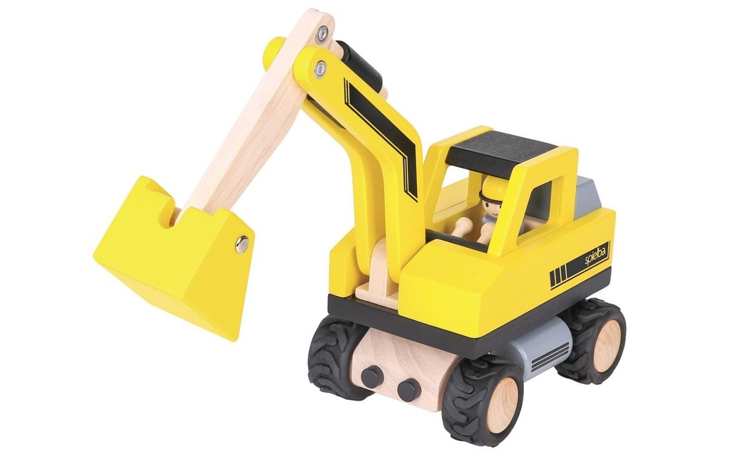 Spielba Holzspielwaren Pelleteuse avec figurine