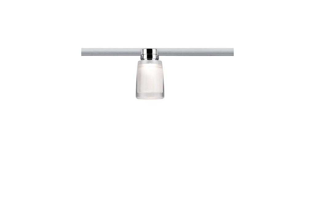 Paulmann Spot LED sur rail URail Safira, 5.2 W, 2700 K, chrome/clair