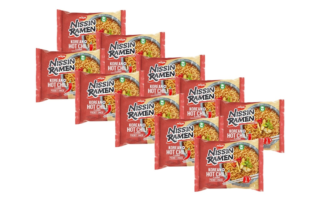 Nissin Food Ramen Korea Chili 10x 65 g
