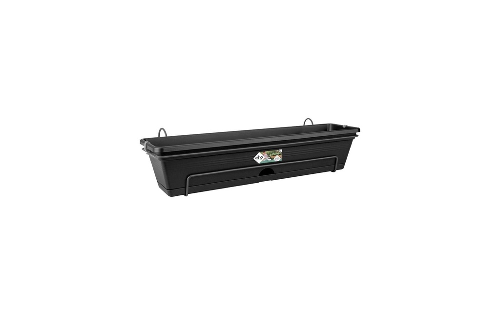 Elho Pot de fleur Green Basics Balconnière Allin1 70 cm Noir