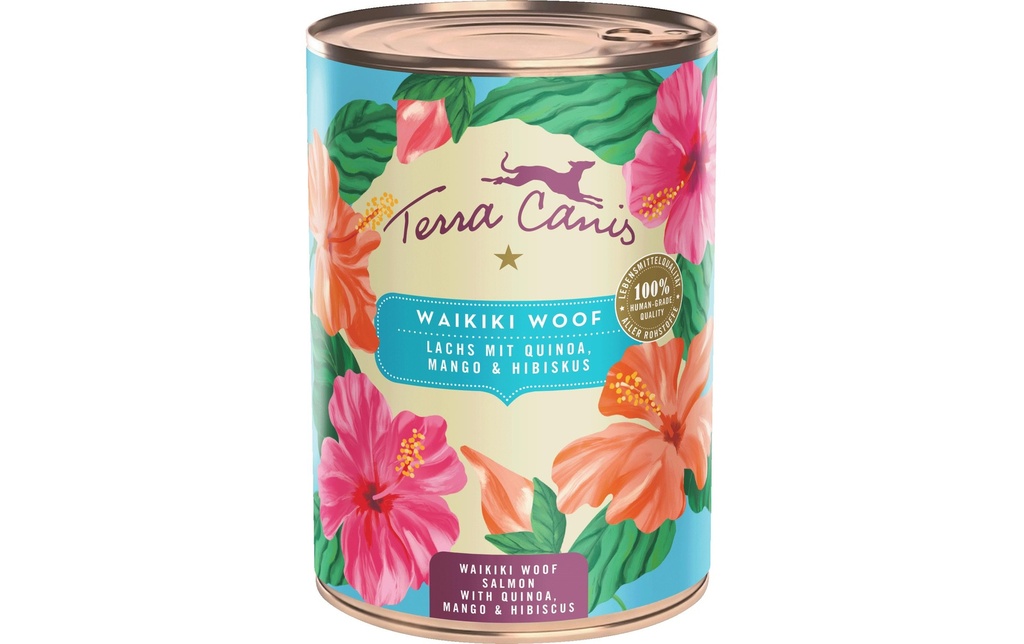 Terra Canis Alimentation humide Flower Menu Waikiki Woof, 400 g