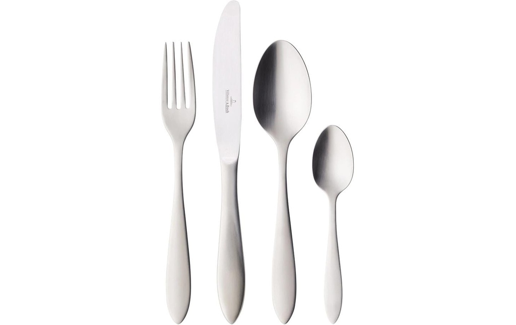 Villeroy & Boch Kits de couverts Arthur Tafelbesteck 24 pièces, Argenté