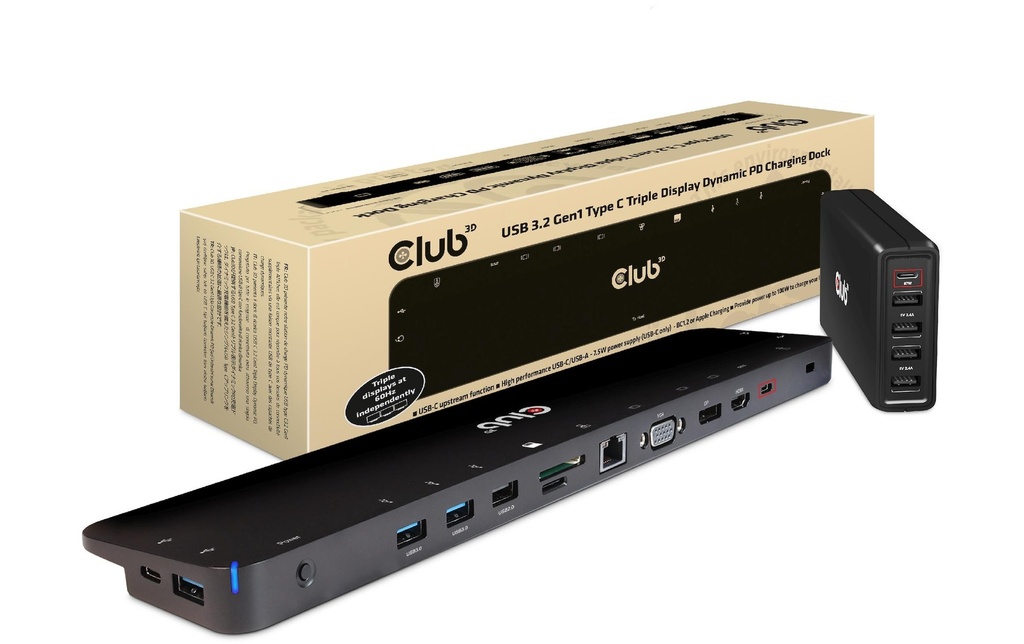 Club 3D Station d'accueil CSV-1564W100