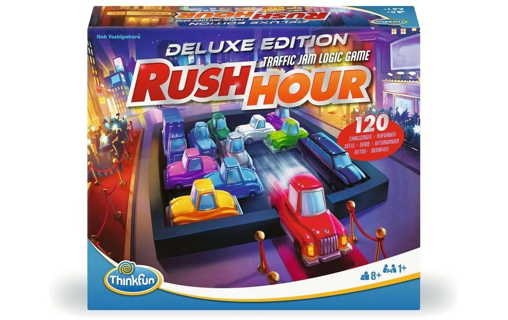 Thinkfun Jeux de réflexion Rush Hour Deluxe (DE/ EN/ FR/ ES/ IT/ NL/ PT)