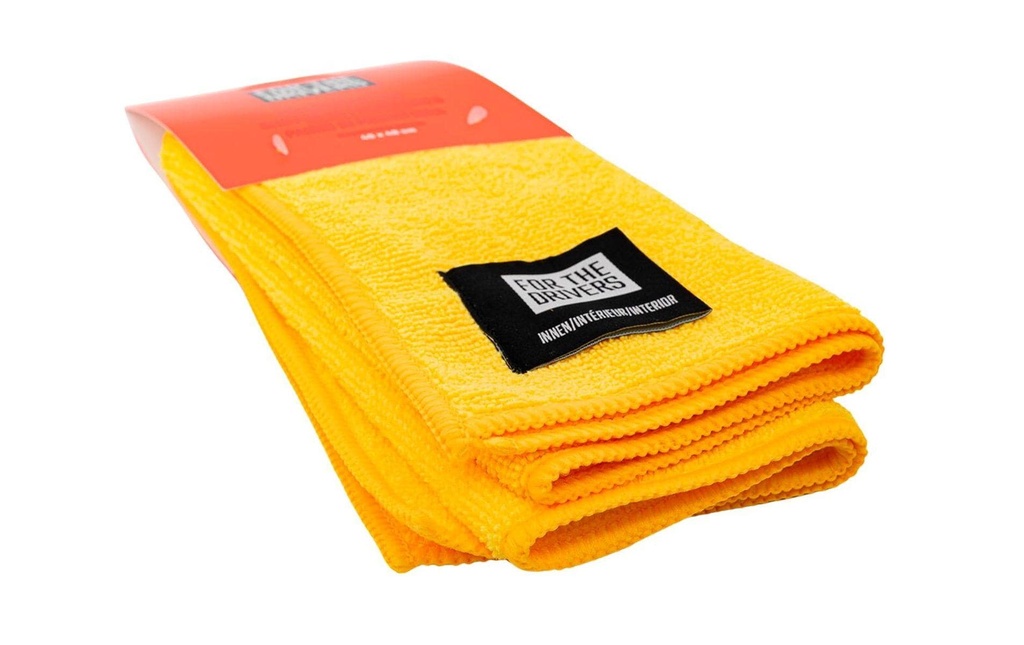 For The Drivers Chiffon en microfibres 40 x 40 cm, jaune