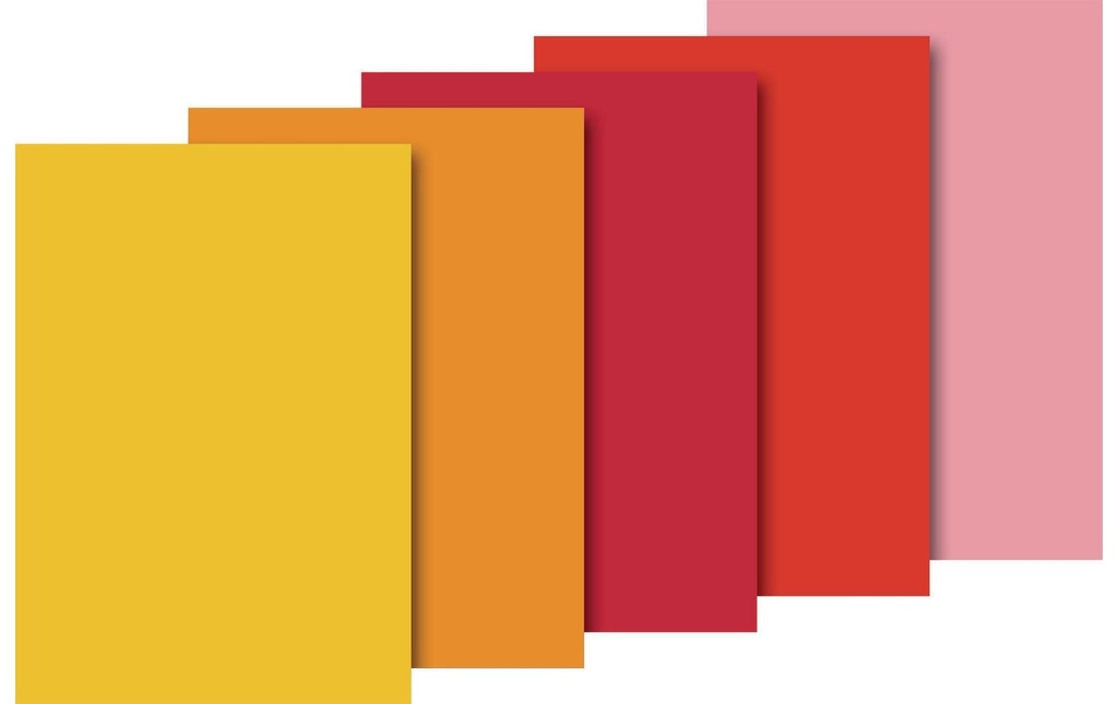 Heyda Papier de soie 50x70 cm Jaune/Rouge