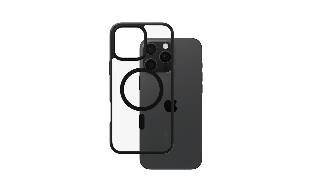 CARE Coque arrière Flagship iPhone 16 Pro Max Cadre noir