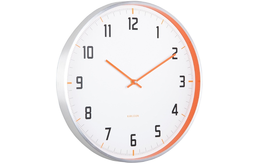 KARLSSON Horloge murale Sporty Bright orange