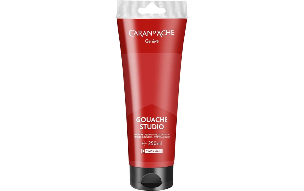 Caran d'Ache Peinture à l’eau Gouache Studio 250 ml, Écarlate
