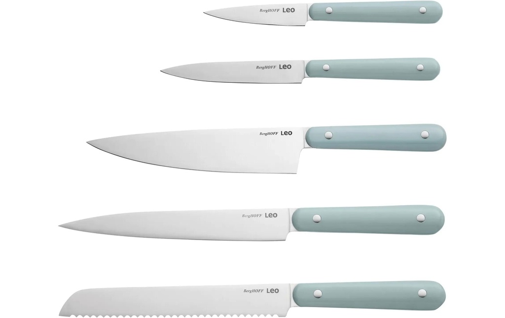 BergHOFF Jeux de couteaux Leo Glints Slate 5 pièces