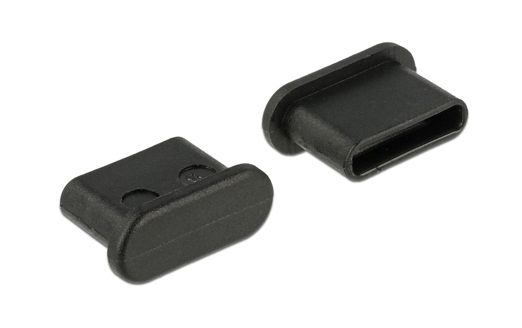 Delock Fiche borgne USB-C 10 pièces Noir