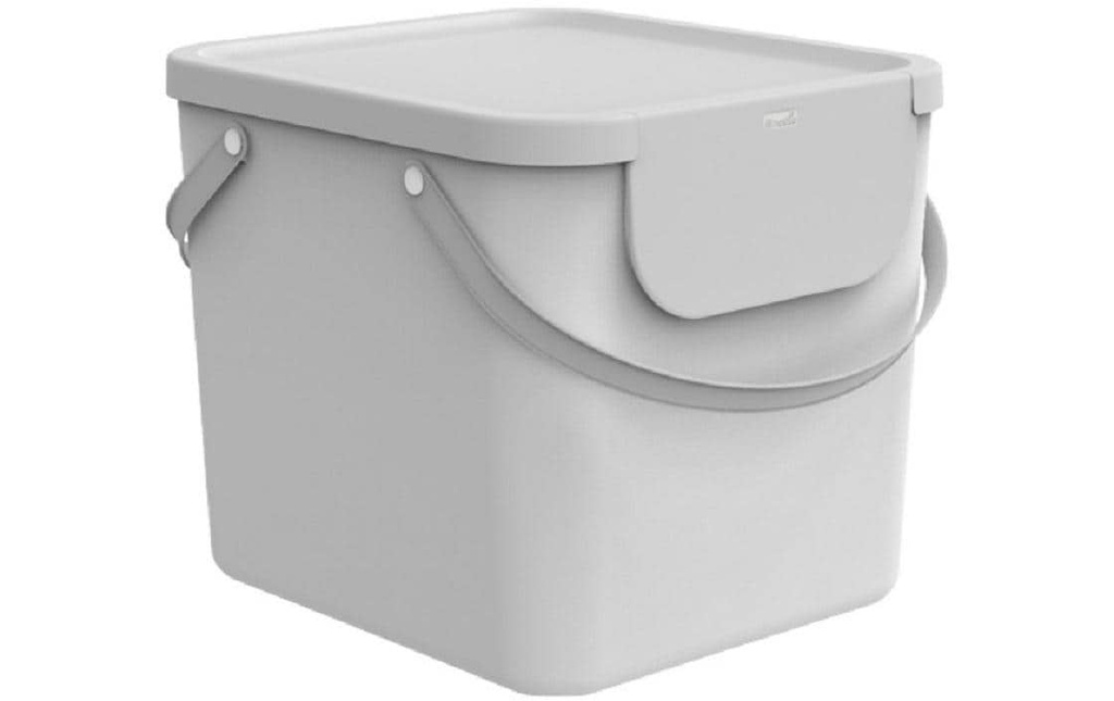 Rotho Corbeille à lessive Albula 40 l, Mistletoe Blanc