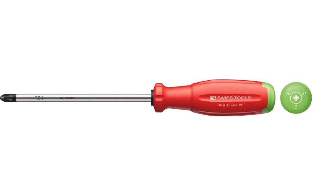 PB Swiss Tools Tournevis 38192 SwissGrip Evo PZ 3