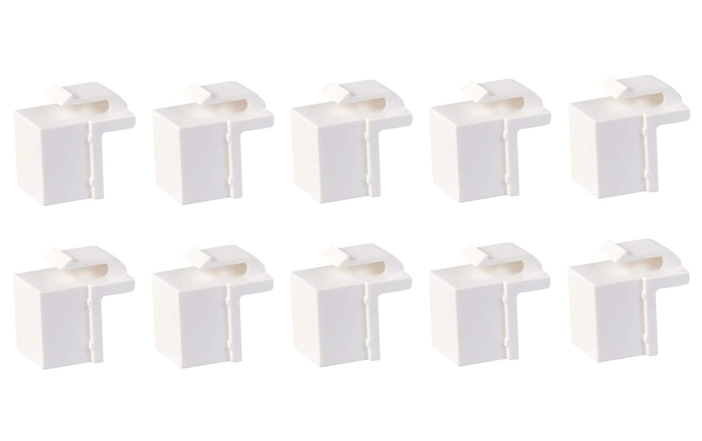 Dätwyler IT Infra Faux couvercle Keystone  pour prises de raccordement 10 pièces