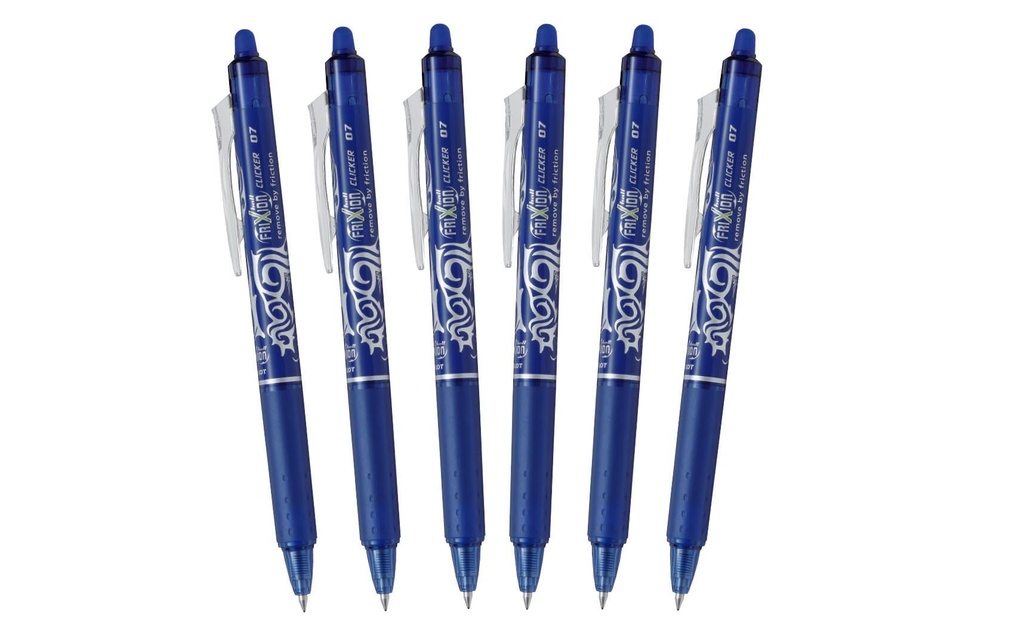PILOT Roller FriXion Clicker bleu (6 pces)