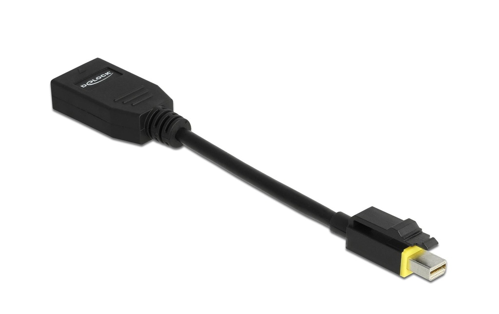 Delock Adaptateur MiniDisplayPort-DisplayPort 8K/60Hz, fonction snap-in