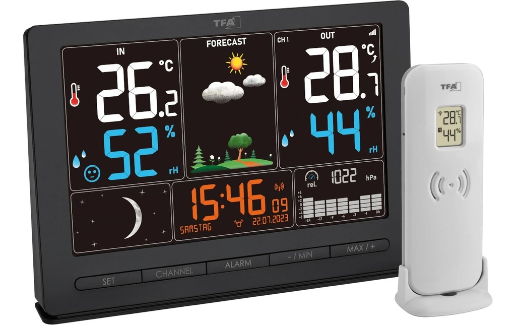 TFA Dostmann Station météo Saison 2 Noir
