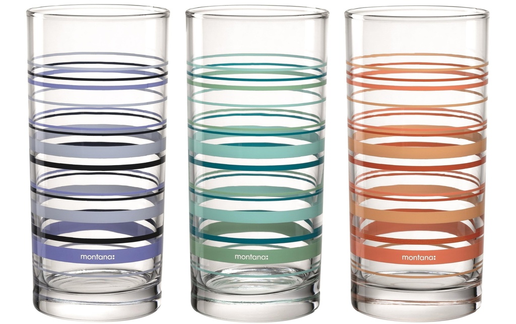 Montana Verre :New Stripes 280 ml, 1 Pièce/s, Transparent