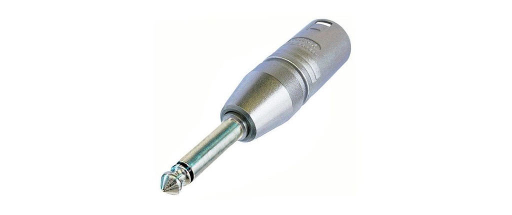 Neutrik Adaptateur audio NA2 Mpx XLR 3 pôles, mâle - jack 6.3 mm, mâle