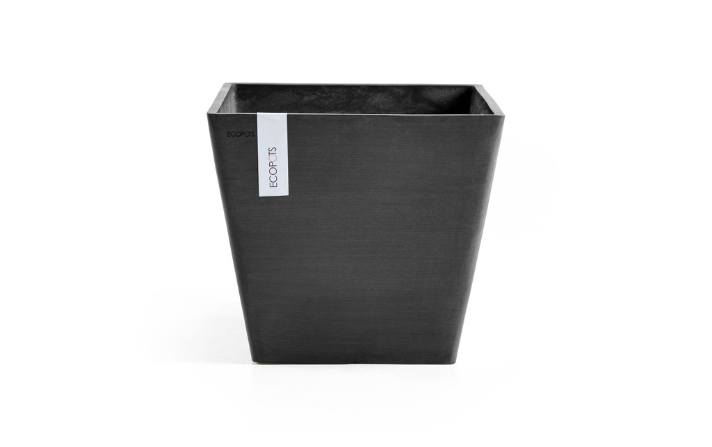 Ecopots Pot à fleur Rotterdam 40 Gris foncé