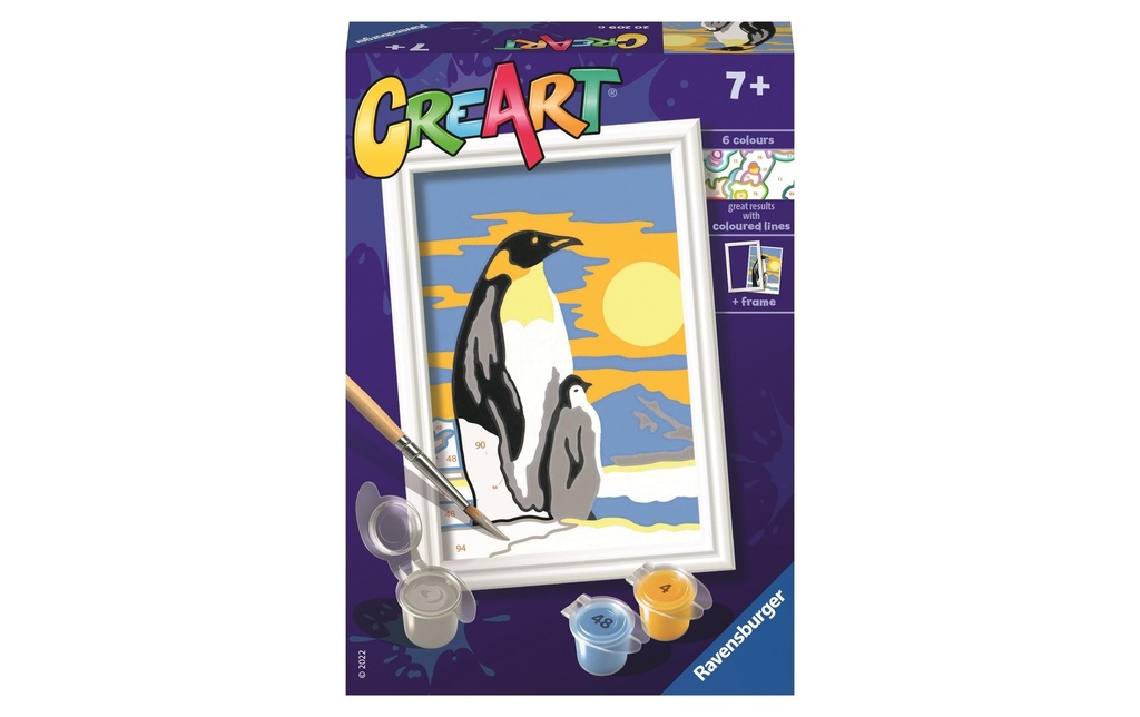 Ravensburger Kits de peinture CreArt: Penguin Family