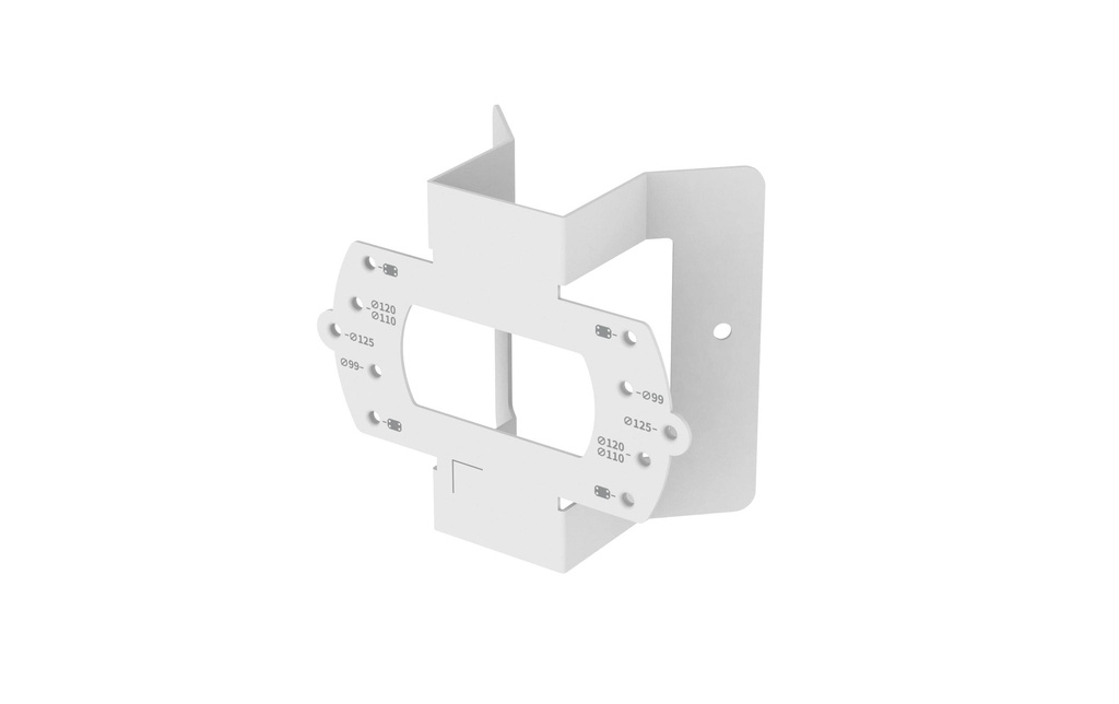 Hanwha Vision Fixation d’angle SBD-140KMB Blanc 1 Pièce/s