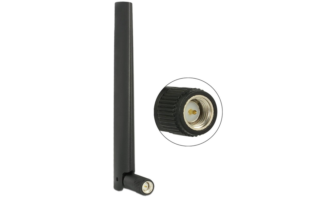 Delock Antenne LTE/WLAN/GPS 4dBi, 13.5cm SMA 4.3 dBi Rayonnement omni directionnel