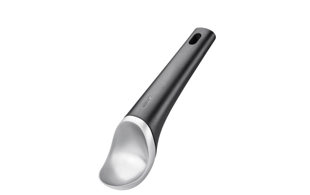 GEFU Portionneur à glace Italia 19 cm, Noir/Argenté