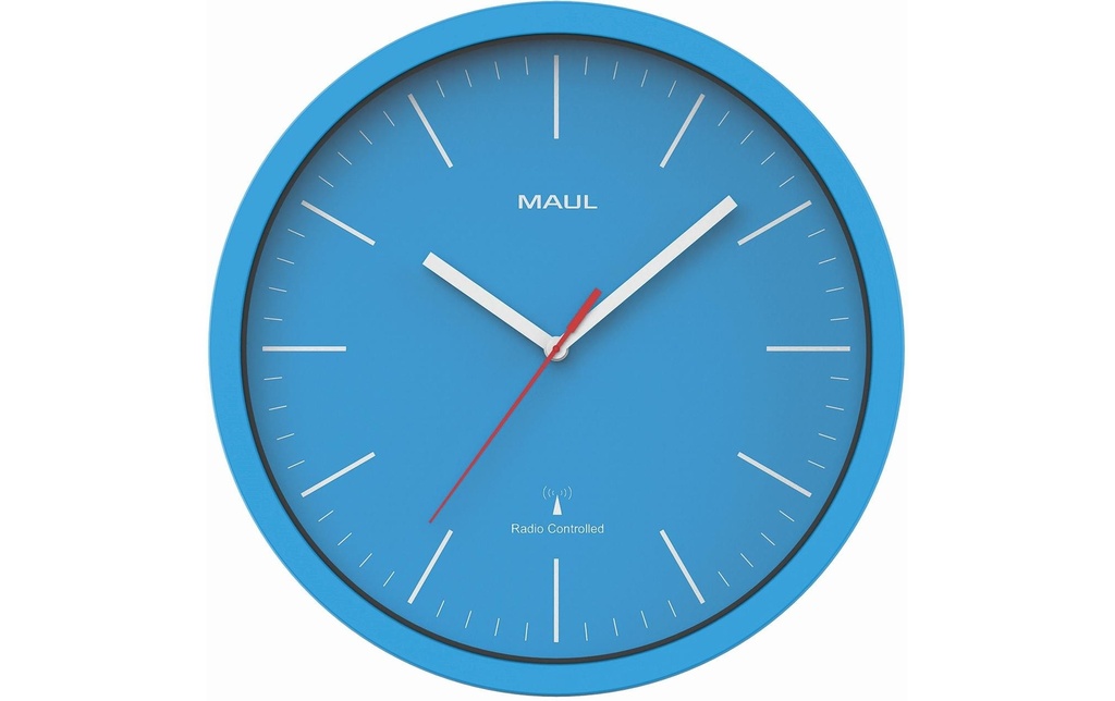 Maul Horloge murale MAULjump Ø 30.5 cm Bleu