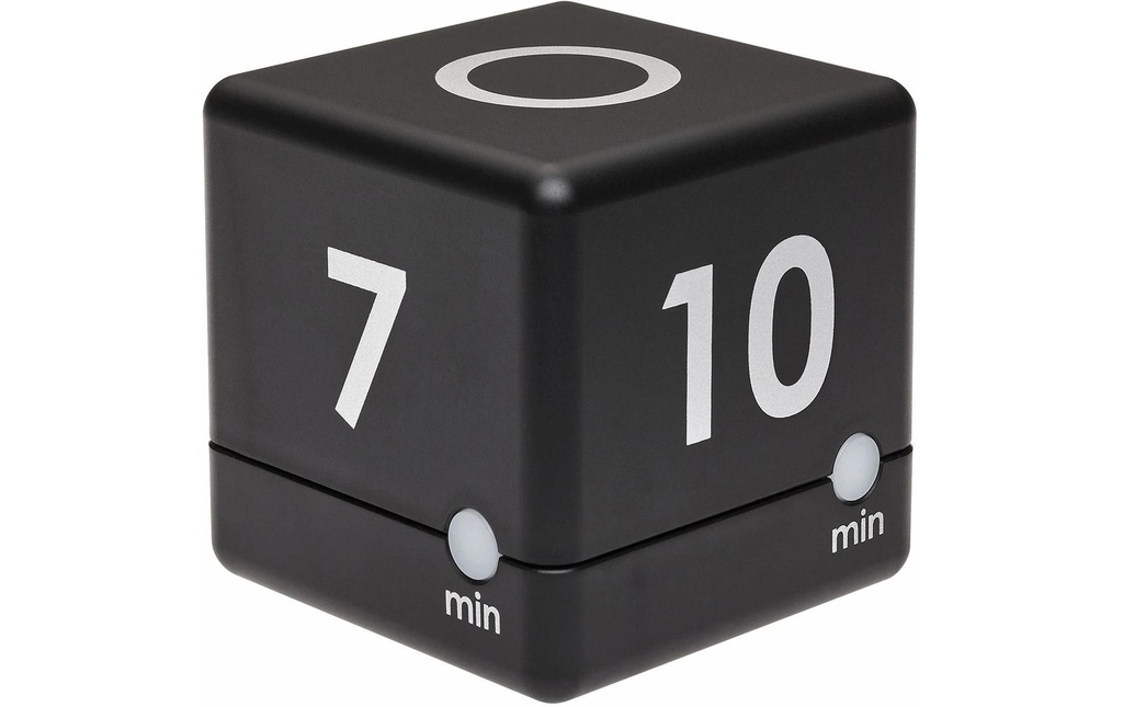 TFA Dostmann Minuteur de cuisine Cube Noir