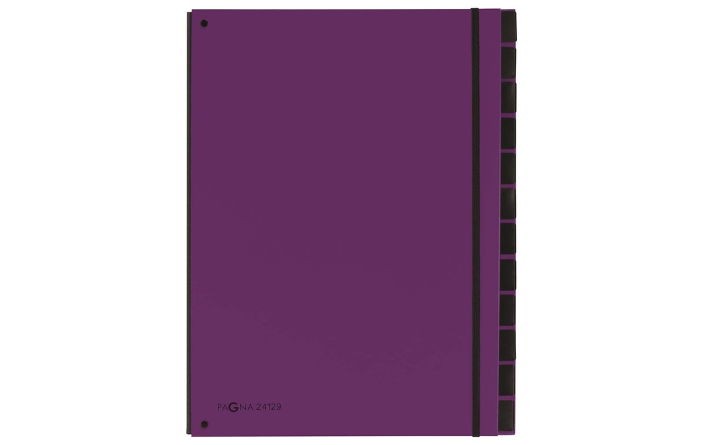 Pagna Classeur à compartiments A4 Trend, Violet, 12 compartiments