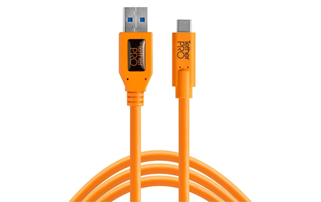 Tether Tools Câble TetherPro USB 3.0 / USB-C 4.6 mètres - orange