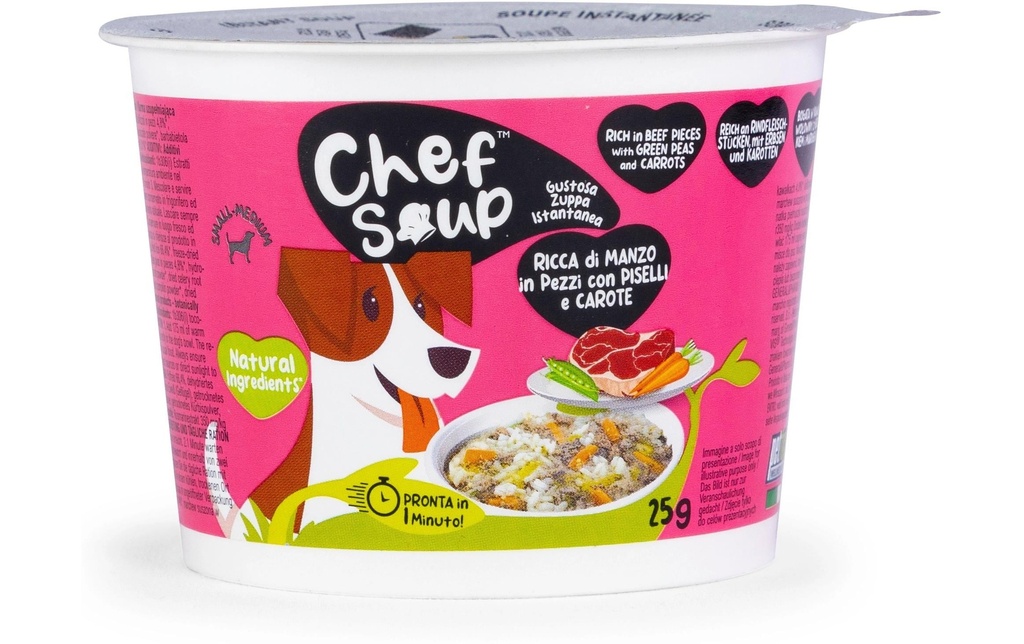 Chef Soup Bœuf, petit pois, carotte 25 g
