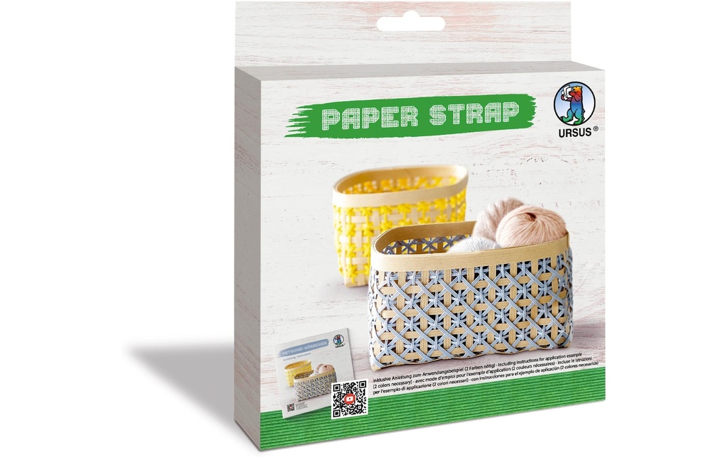 URSUS Papier de bricolage Kamihimo 15 mm x 15 m, vert gazon