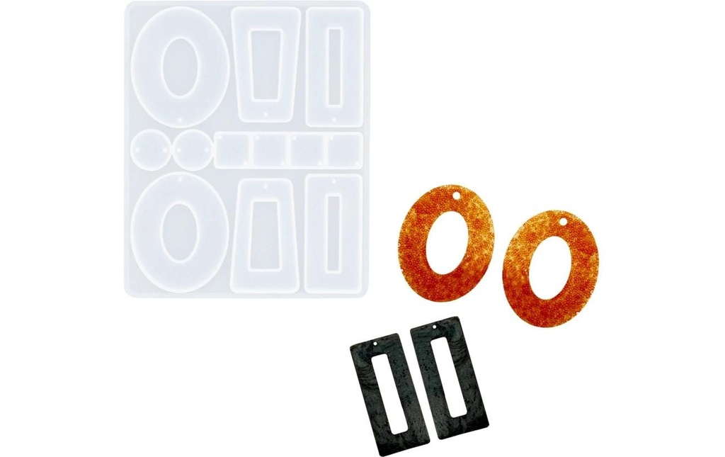 Reslin Moule à couler Silicone Boucles d'oreilles