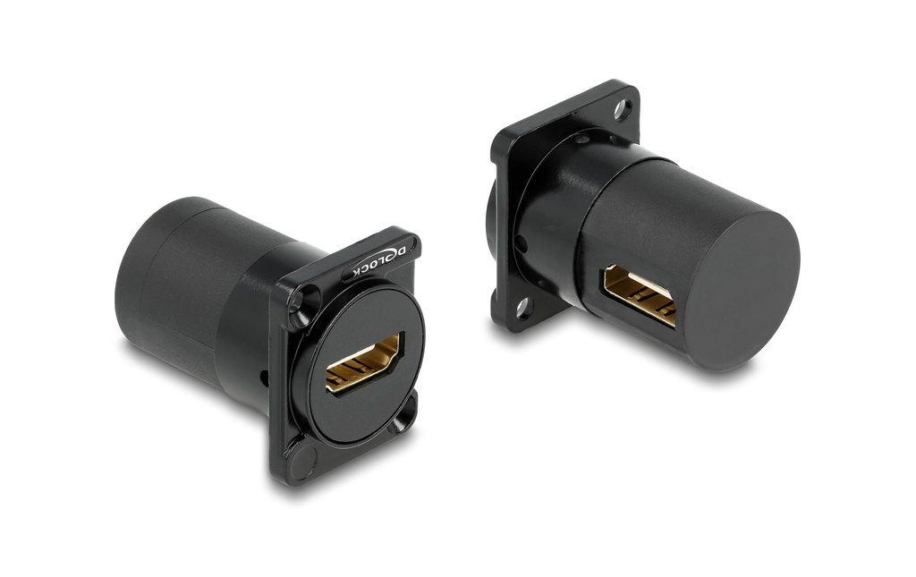 Delock HDMI type D femelle à femelle coudé à 90°
