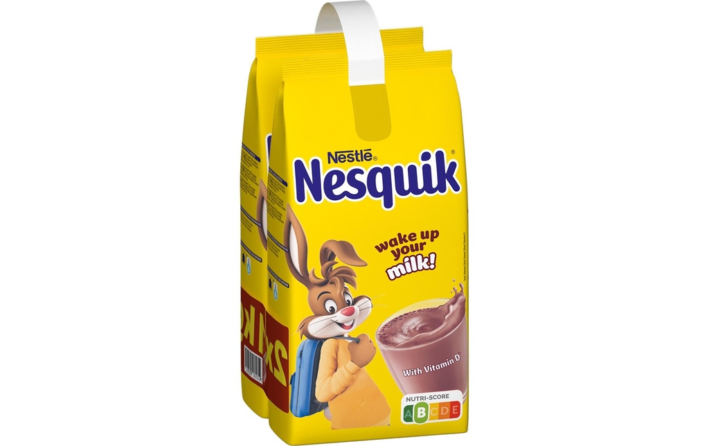 Nesquik Getränk Poudre de cacao avec vitamines Sachet de recharge 2 x 1 kg