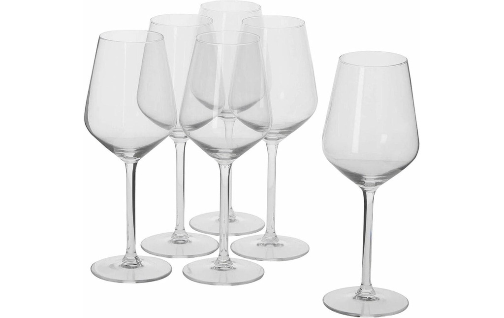 alpina Verres à vin pour le vin blanc 370 ml, 6 Pièce/s, Transparent