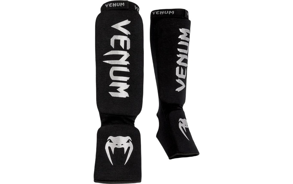Venum Kontact Shin Guards Blanc/Noir, L