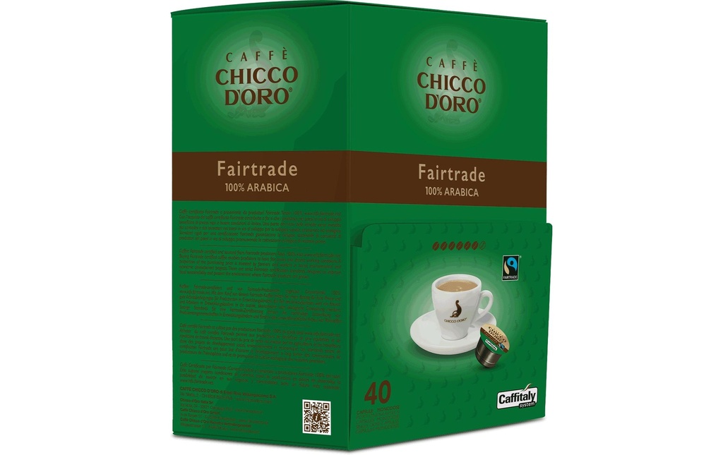 CHICCO D'ORO Capsule café FairTrade Arabica (40 pces)