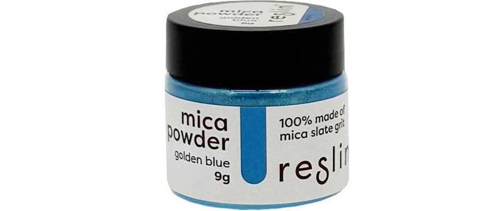 Reslin Poudre de mica 9g Bleu