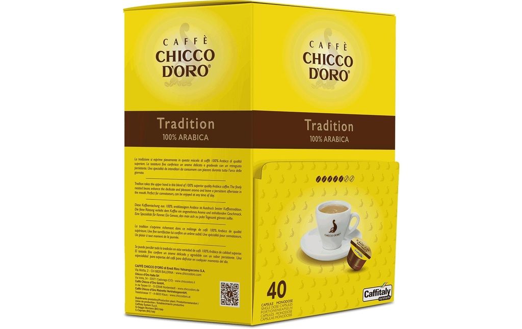 CHICCO D'ORO Capsule café 100% Arabica (40 pces)
