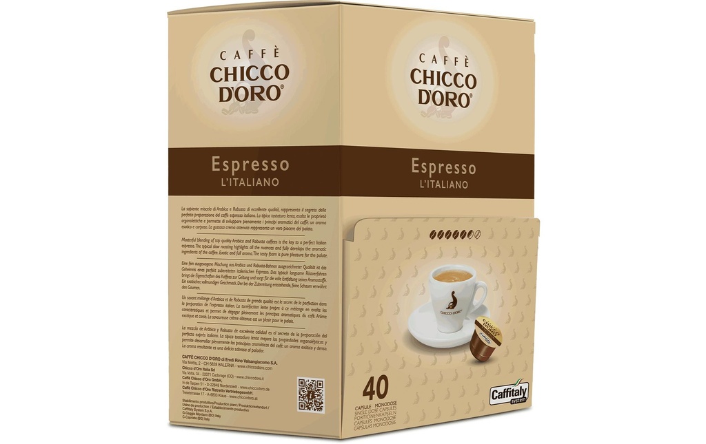 CHICCO D'ORO Capsule café Espresso Italiano (40 pces)