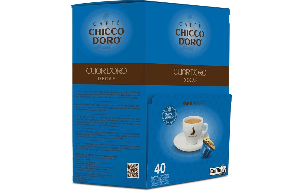 CHICCO D'ORO Capsule café Cuor d'Oro decaf (40 pces)