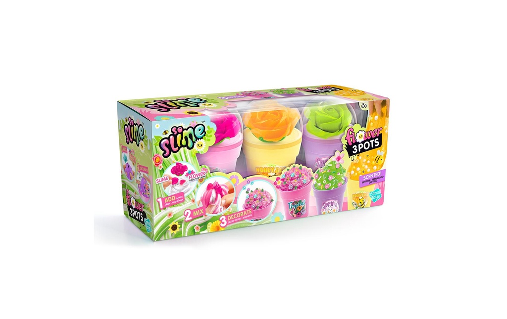 Canal Toys Slime Flower Pack 3 pièces