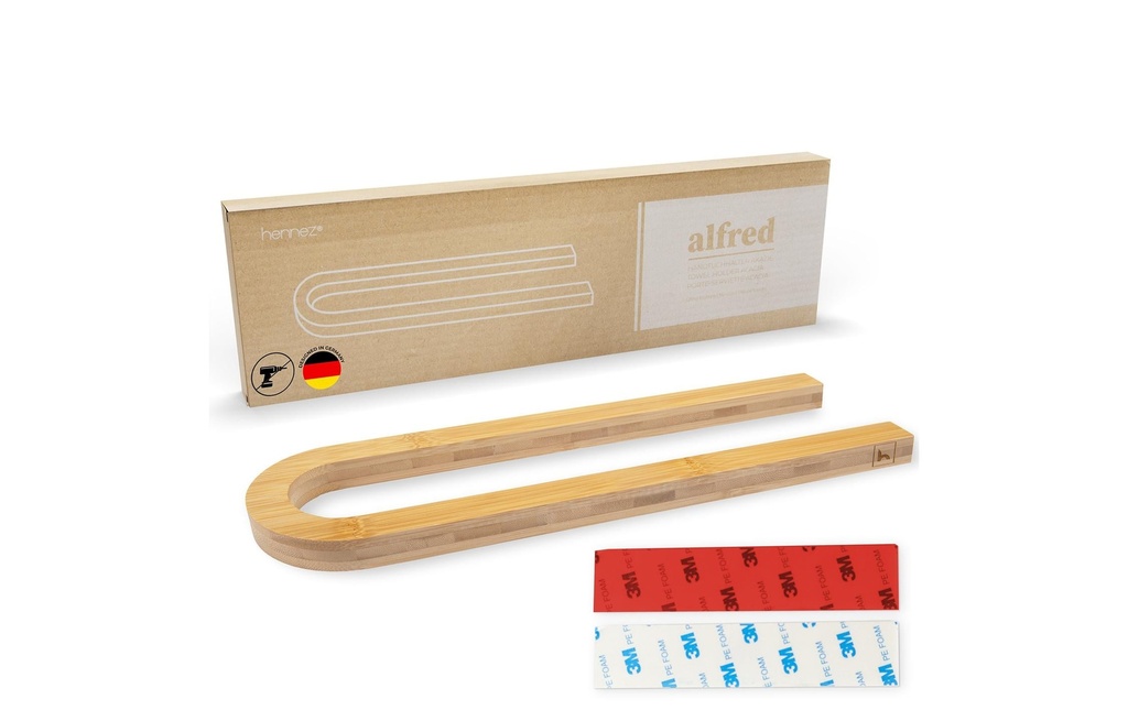 Hennez Porte-serviette Alfred 35 x 10 cm, Naturel