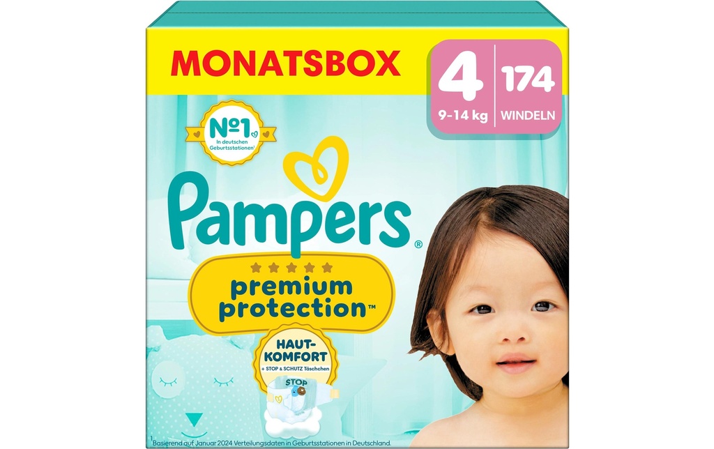 Pampers Couches Premium Protection Maxi taille 4