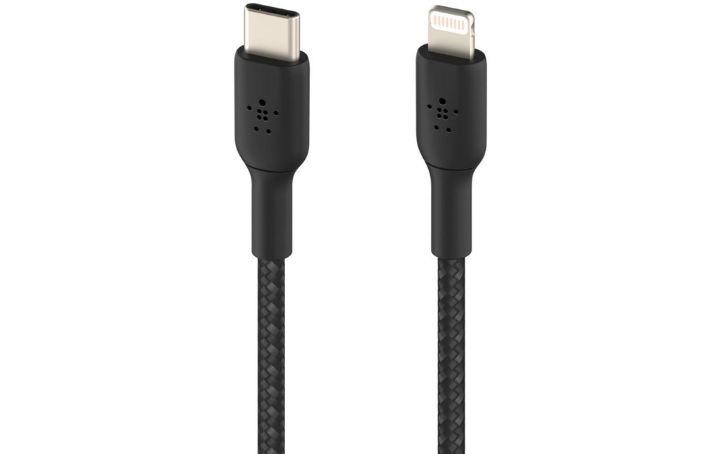 Belkin Câble chargeur USB Braided Boost Charge USB-C - Lightning 1 m