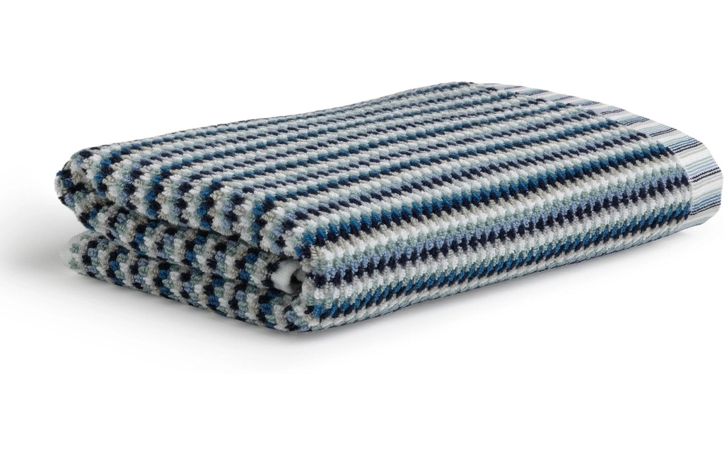 Möve Serviette Bliss Coloured 50 x 100 cm, Bleu/Vert